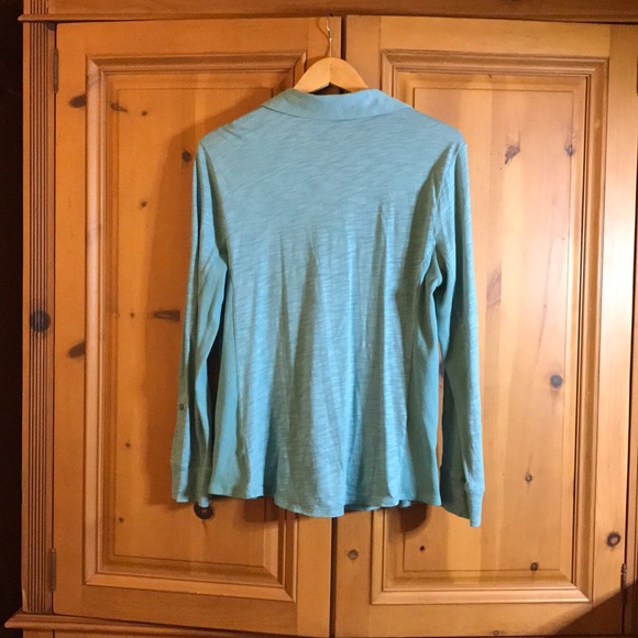 Daisy Fuentes Long Sleeve Button Up Blouse - Picture 4 of 4